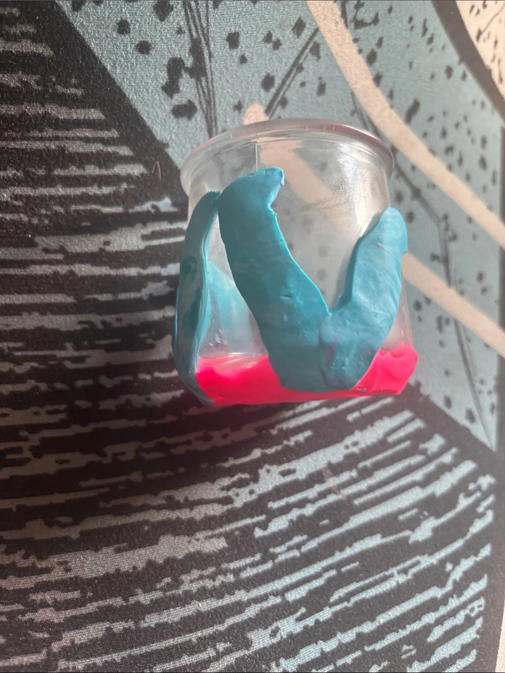 Handcrafted Clay Decorated Glass Holder